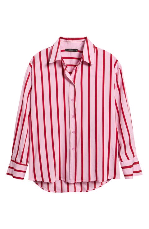 Semeru Stripe Poplin Button-Up Shirt