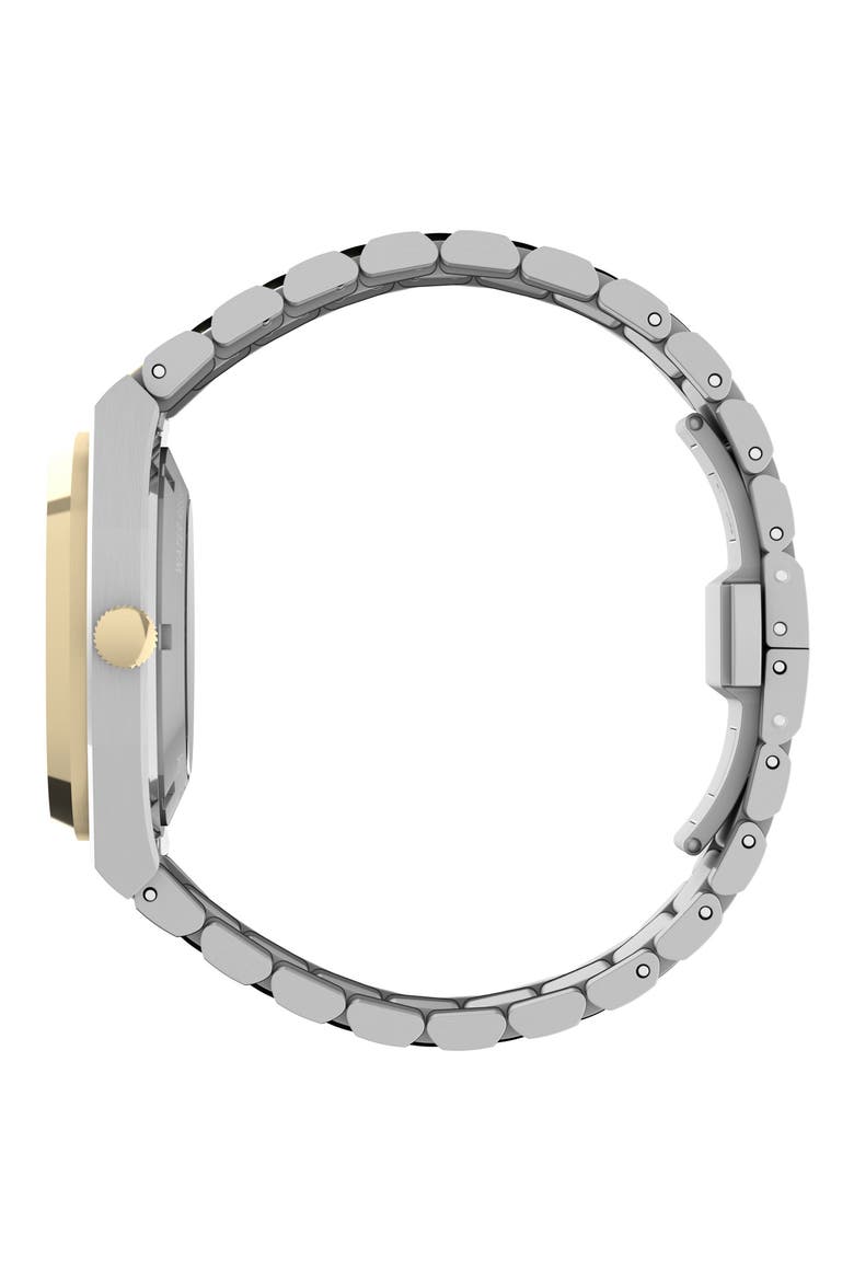 E Line Automatic Bracelet Watch, 38mm, Alternate, color, SILVER/ BLUE