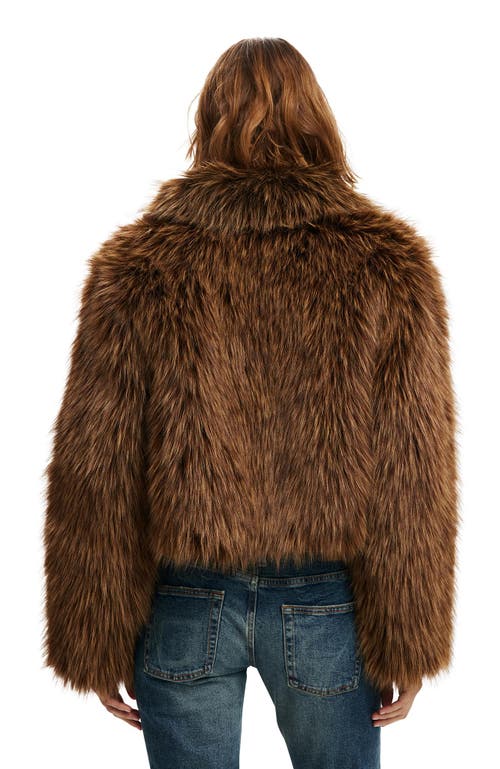 Cotton On Gigi Faux Fur Jacket In Brown