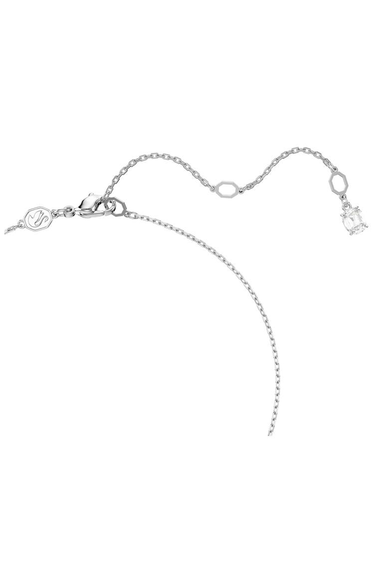 Matrix Crystal Pearl Necklace & Stud Earrings Set, Alternate, color, WHITE