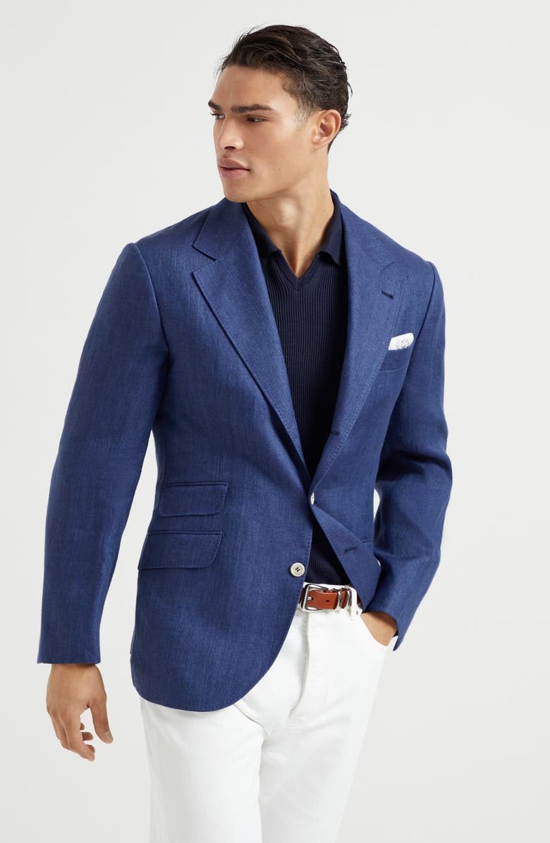 Brunello Cucinelli Deconstructed Cavallo blazer, Alternate, color, 