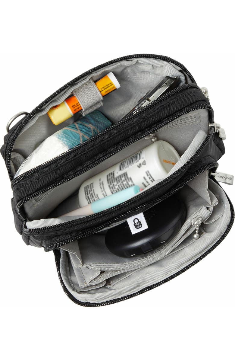 BAGGALLINI Trifecta RFID Wallet Crossbody Bag, Alternate, color, Black