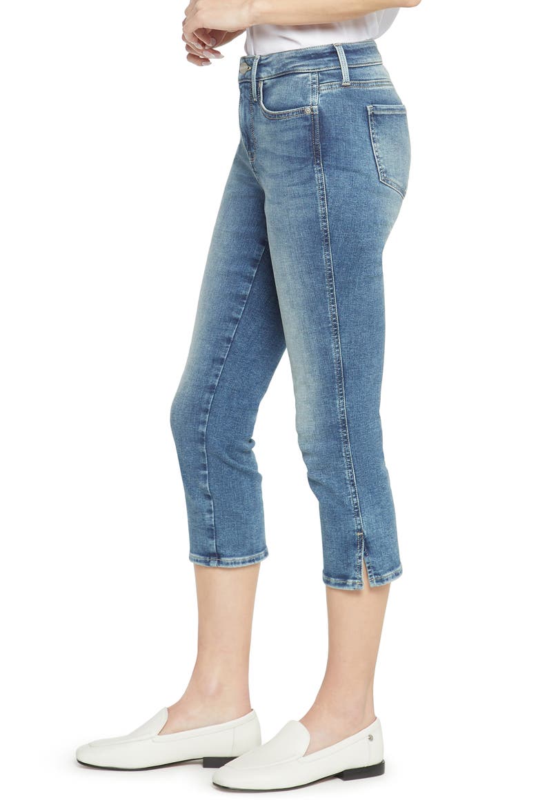 Chloe Side Slit Capri Jeans, Alternate, color, LOIRE