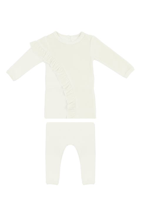 Kids' Velour & French Terry Blend Long Sleeve Top & Pants Set (Toddler)