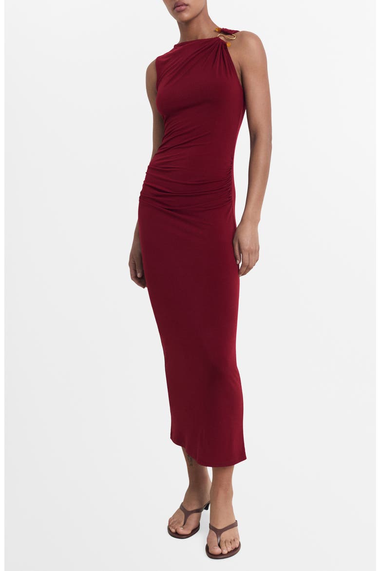 Embellished Body-Con Maxi Dress, Main, color, BURGUNDY
