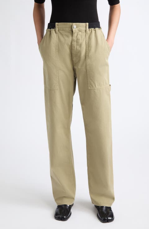 Wide Leg Cotton Pants