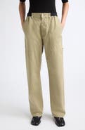 MM6 Maison Margiela Wide Leg Cotton Pants
