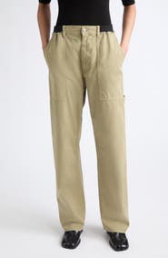 MM6 Maison Margiela Wide Leg Cotton Pants