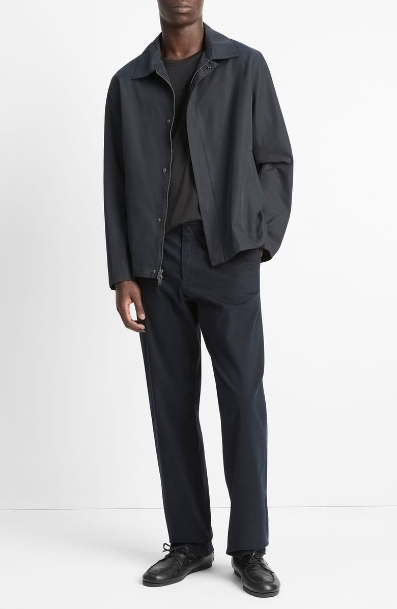 Vince Convertible Collar Cotton Blend Zip Jacket, Alternate, color,