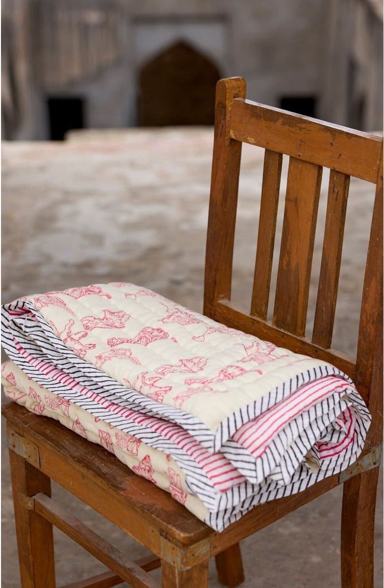 CQC LA Circus Baby Quilt - Baby, Alternate, color, Pink