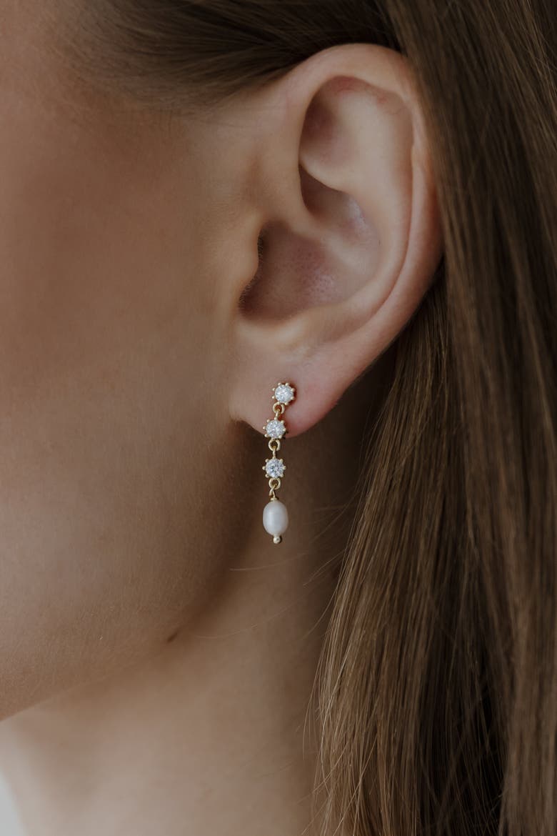 Claudette Drop Earrings, Alternate, color, Metallic Silver