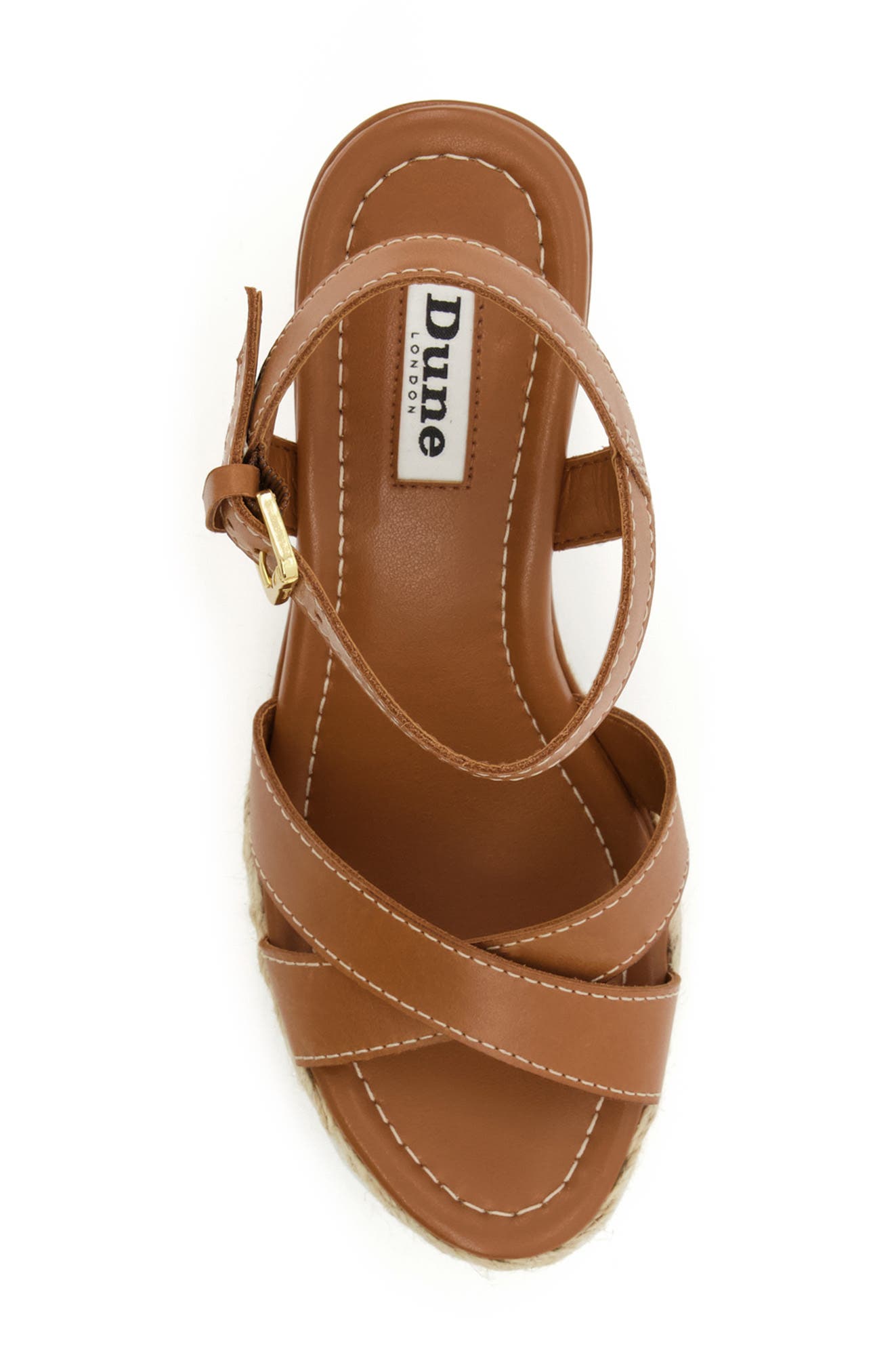 Dune London Kind Espadrille Platform Wedge Sandal, Alternate, color, Tan
