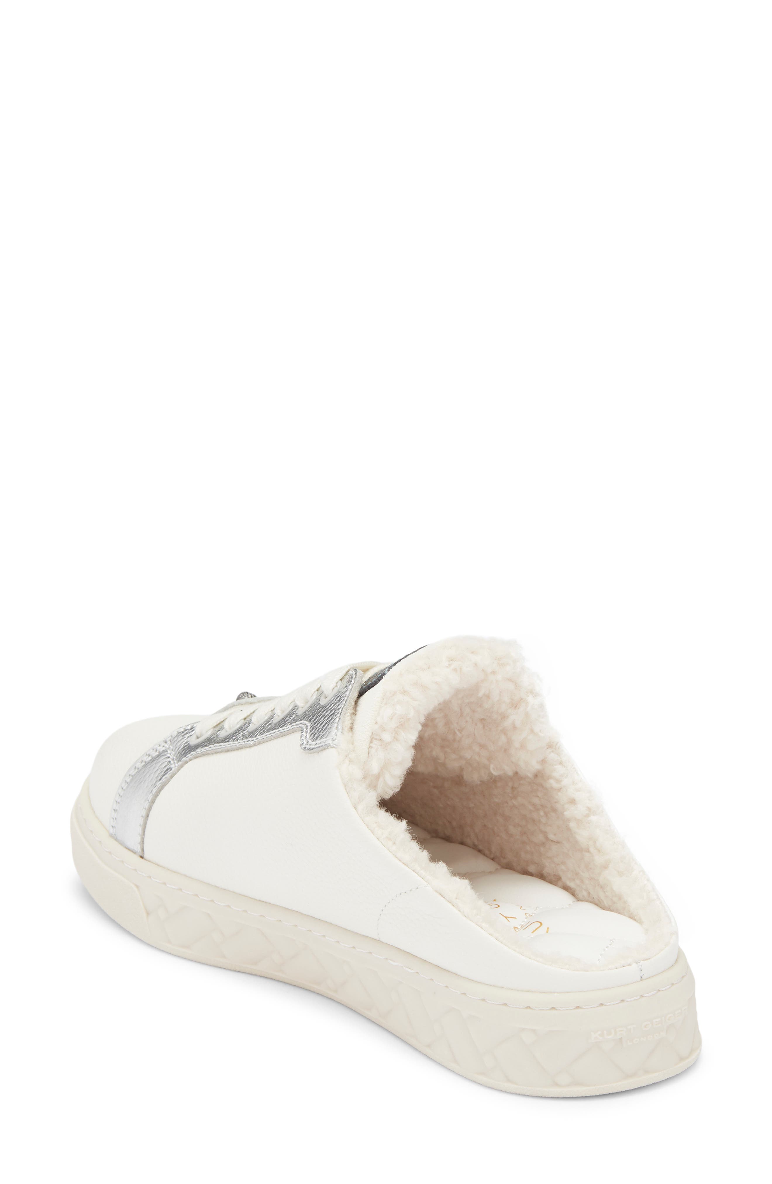 Kurt Geiger London Kensington Mule Sneaker, Alternate, color, Silver/White