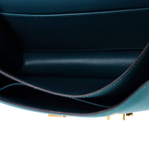 Pre-owned Hermes  Hermes Constance Bag Evercolor 18 In Blue