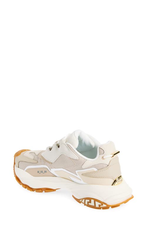 Versace Mercury M_vs_04 Sneakers In Mastic Chiffon-gold