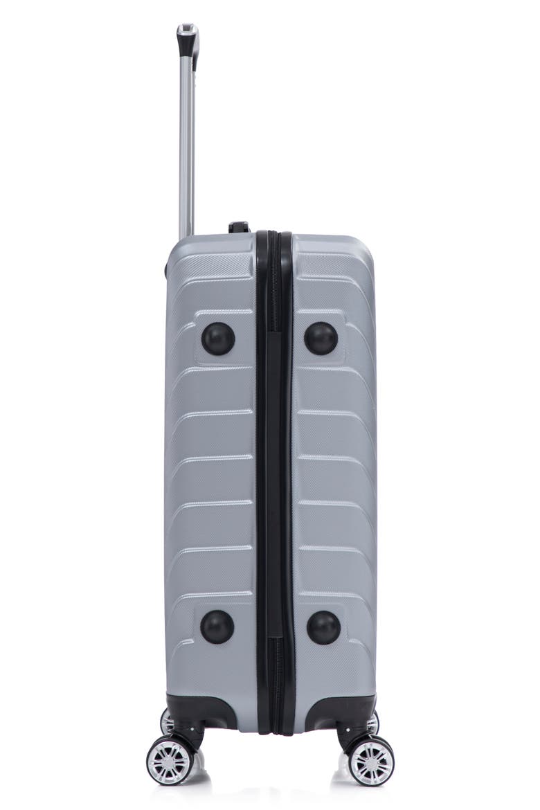 Steelara 3-Piece Hardside Luggage Set, Alternate, color, TITANIUM SILVER