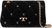 Tory Burch Bunny Knot Velvet Small Shoulder Bag