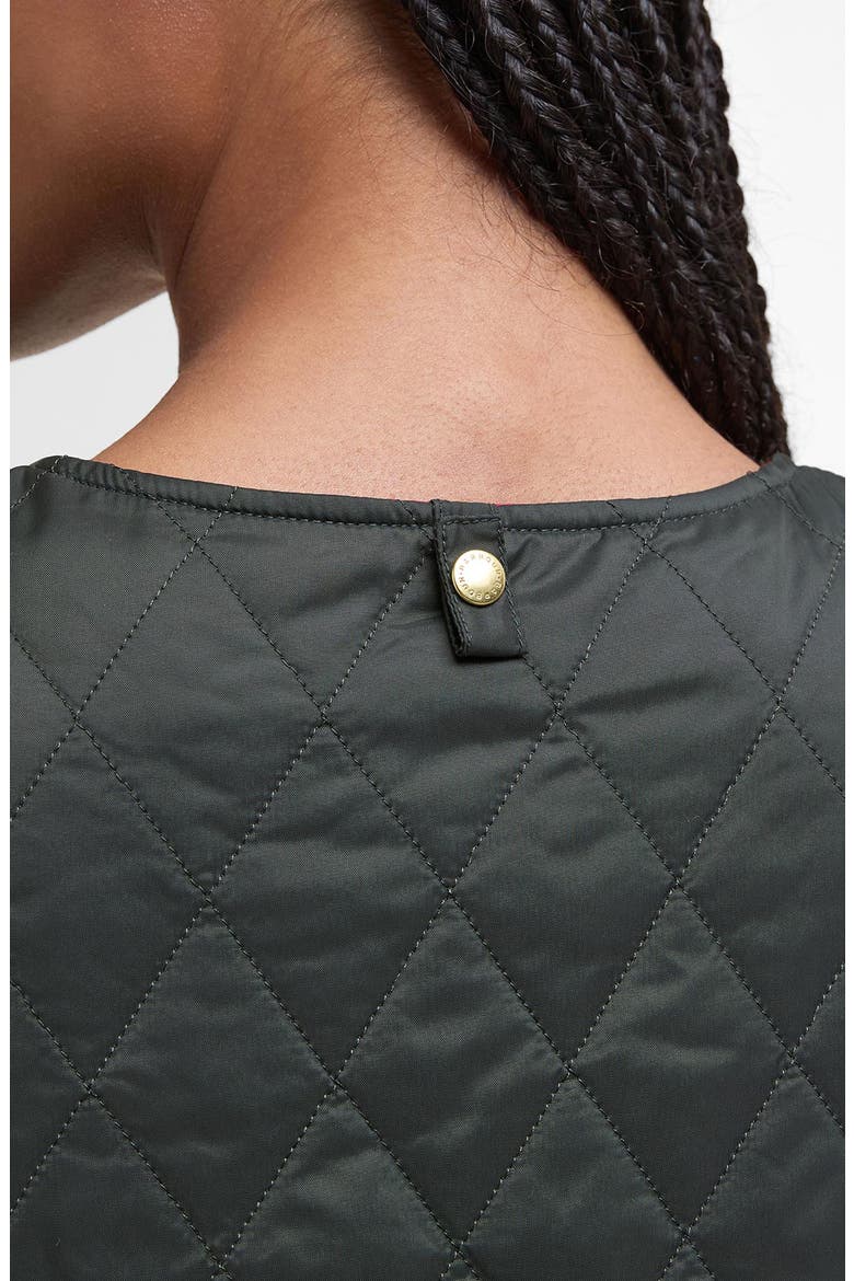 Reversible Quilted Vest, Alternate, color, SAGE/ ZENI PINK