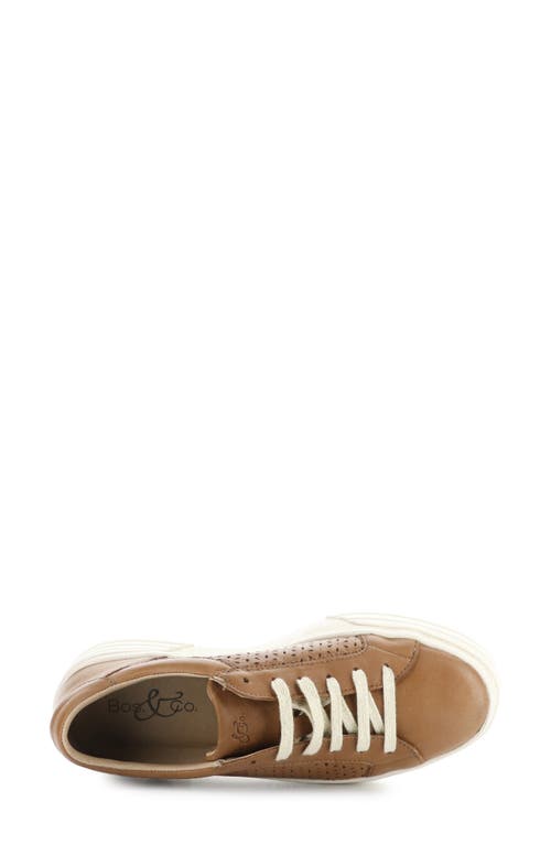Bos. & Co. Lotta Platform Sneaker In Rich Tan
