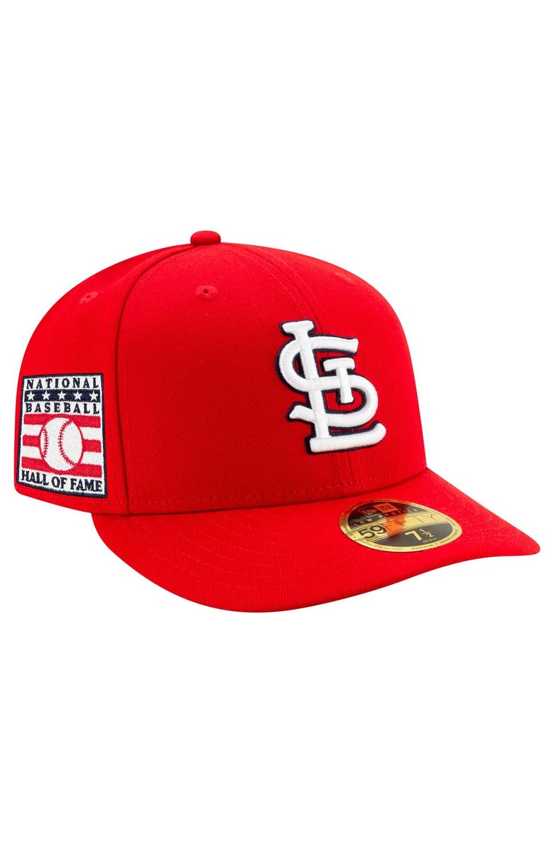 New Era Men's New Era Red St. Louis Cardinals National Baseball Hall of Fame Low Profile 59FIFTY Fitted Hat, Main, color, 