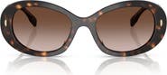 Tory Burch 53mm Gradient Oval Sunglasses