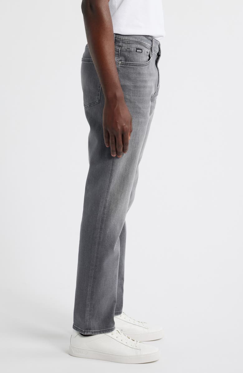 BOSS Ogden Straight Leg Jeans, Alternate, color, Medium Grey