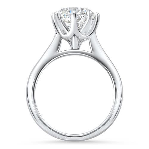 BLISS DIAMOND BLISS DIAMOND CERTIFIED 3CT PORTUGUESE CUT DIAMOND ENGAGEMENT RING 14K GOLD LAB GROWN