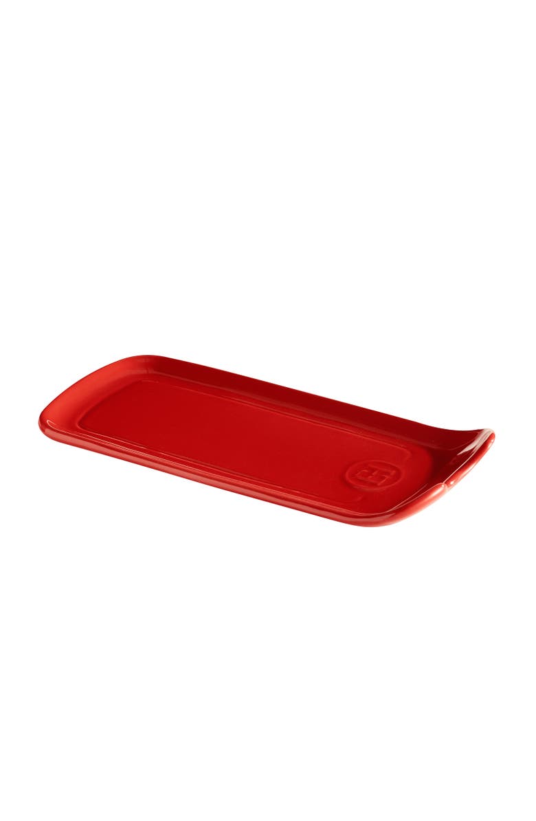 Emile Henry Spoon Rest, Alternate, color, Burgundy