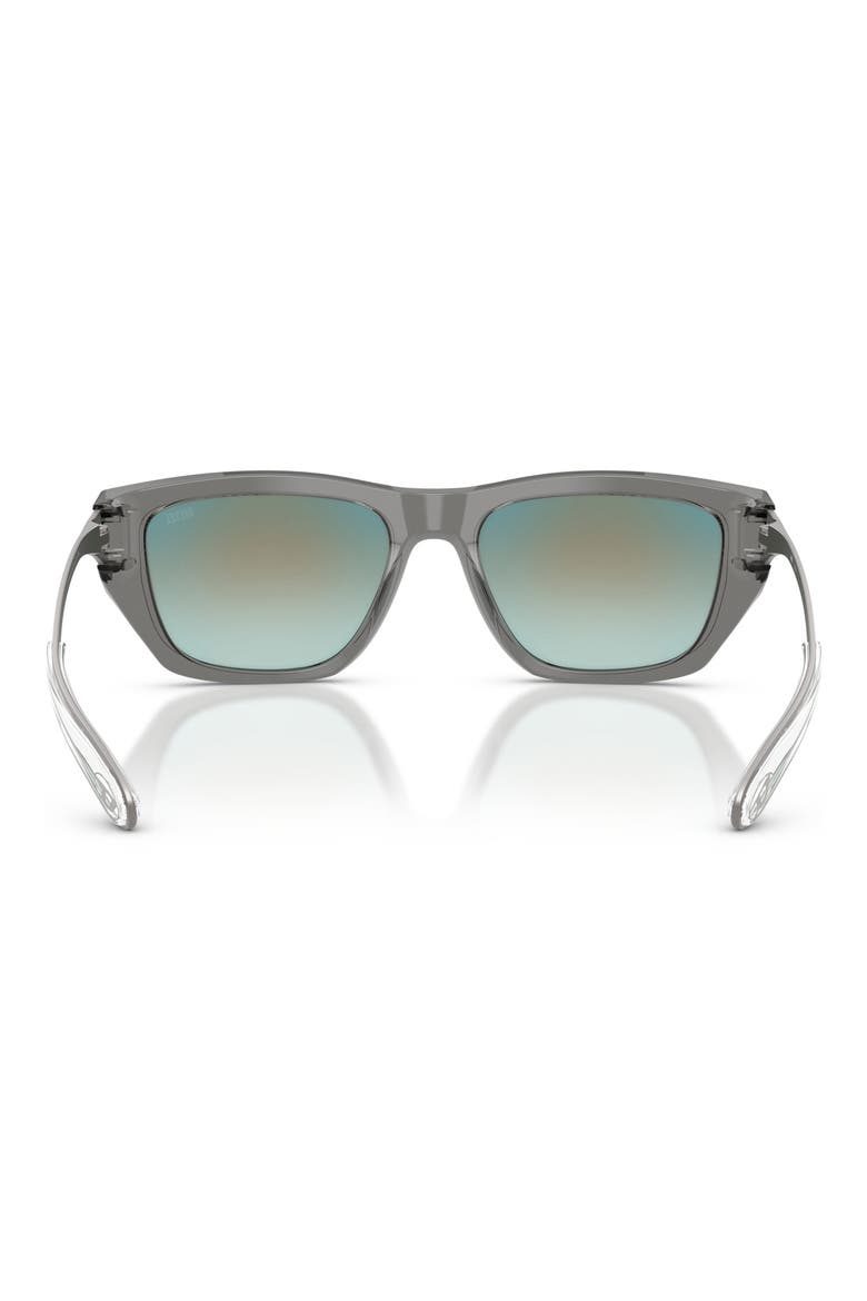 DL2006 54mm Gradient Square Sunglasses, Alternate, color, TRANSPARENT GREY / GREEN