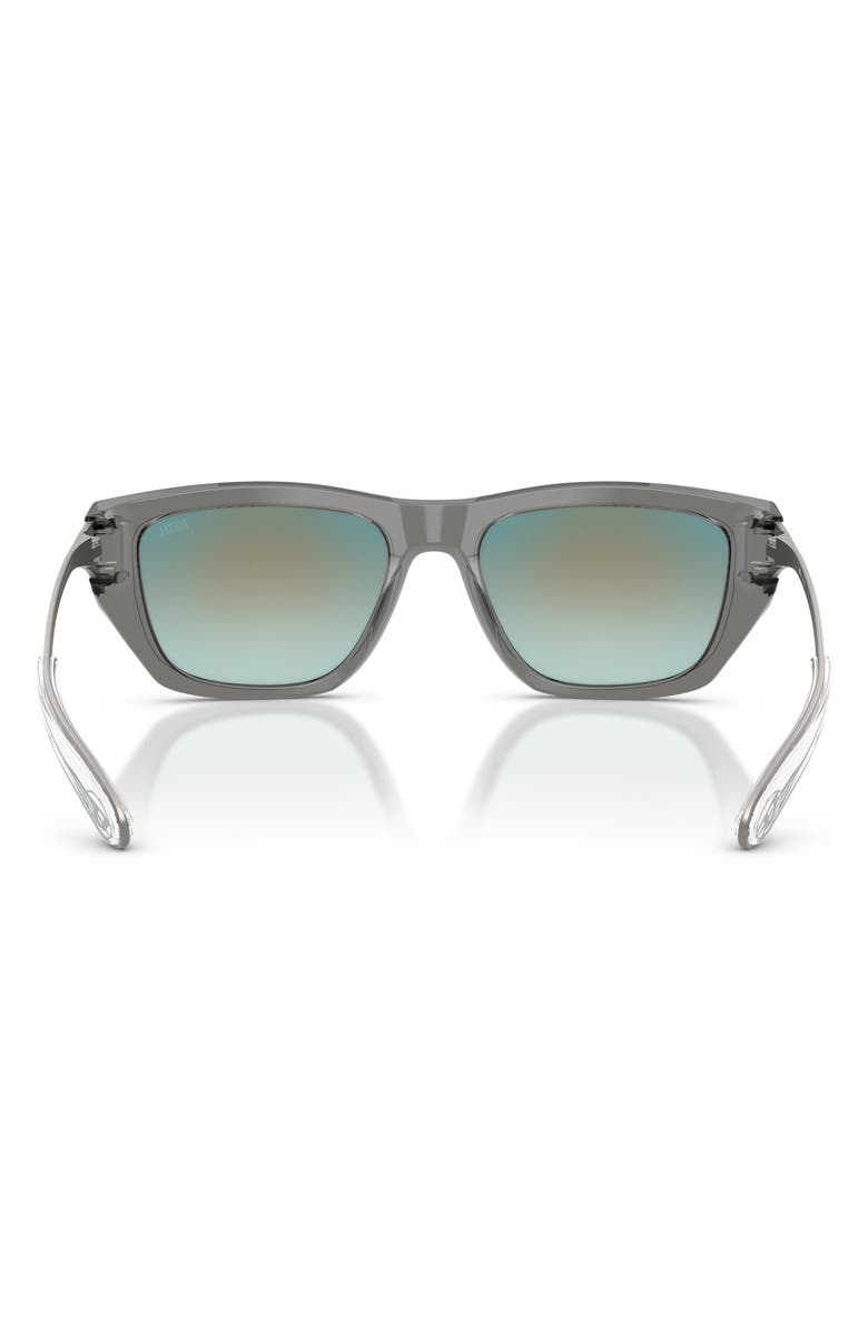 DIESEL<sup>®</sup> DL2006 54mm Gradient Square Sunglasses, Alternate, color, Transparent Grey / Green