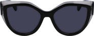 FERRAGAMO Classic Logo 53mm Cat Eye Sunglasses