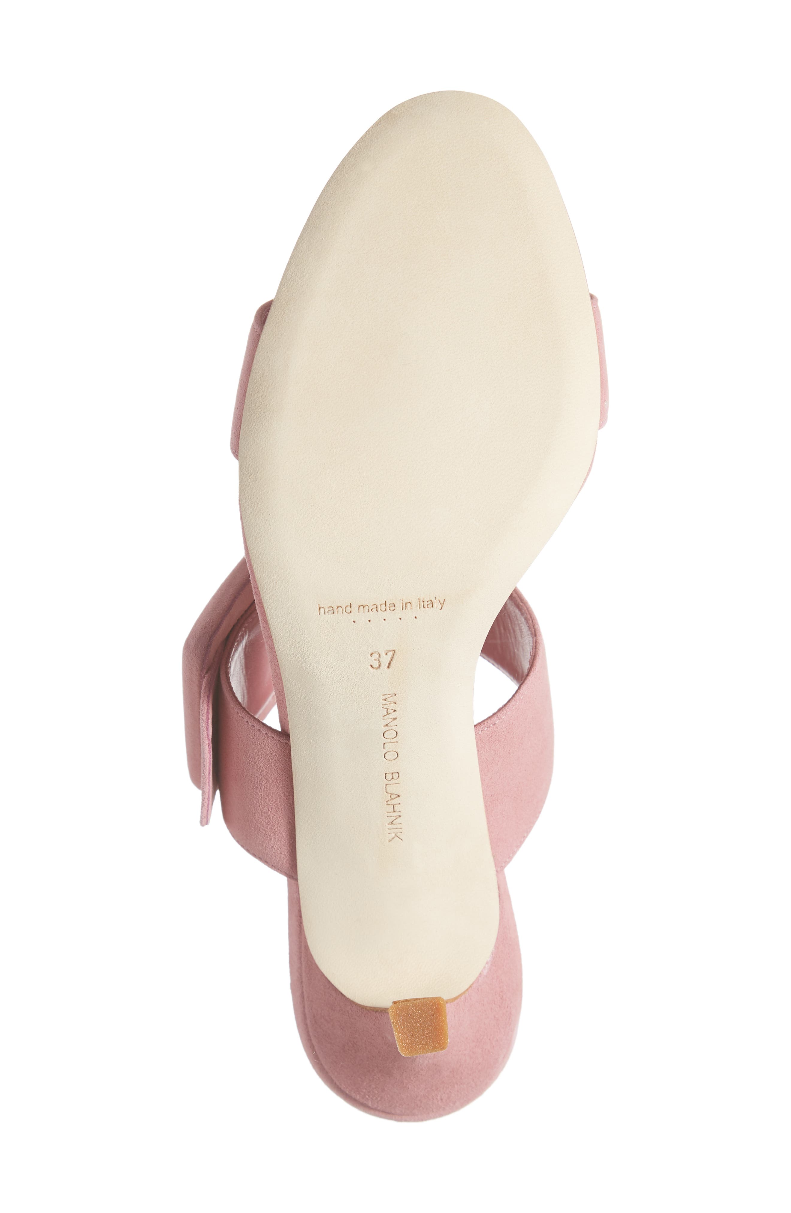 Manolo Blahnik Gable Buckle Slide Sandal, Alternate, color, 