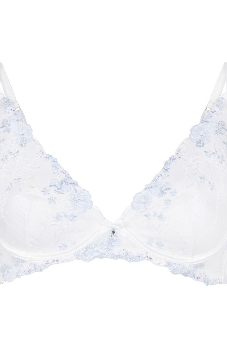 Hunkemöller Peonie Lace Underwire Bra, Alternate, color, Snow White