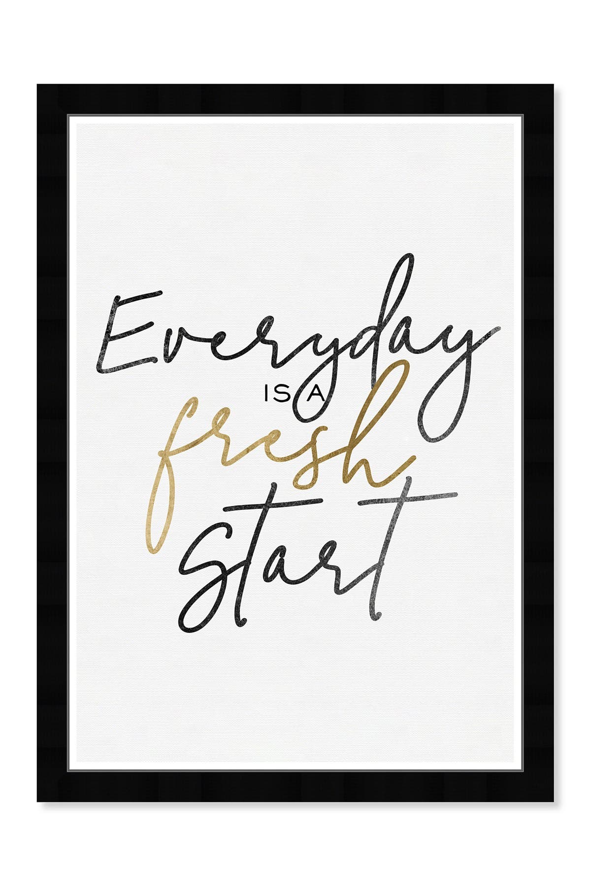 Wynwood Studio Everyday is a Fresh Start Minimal White Wall Art