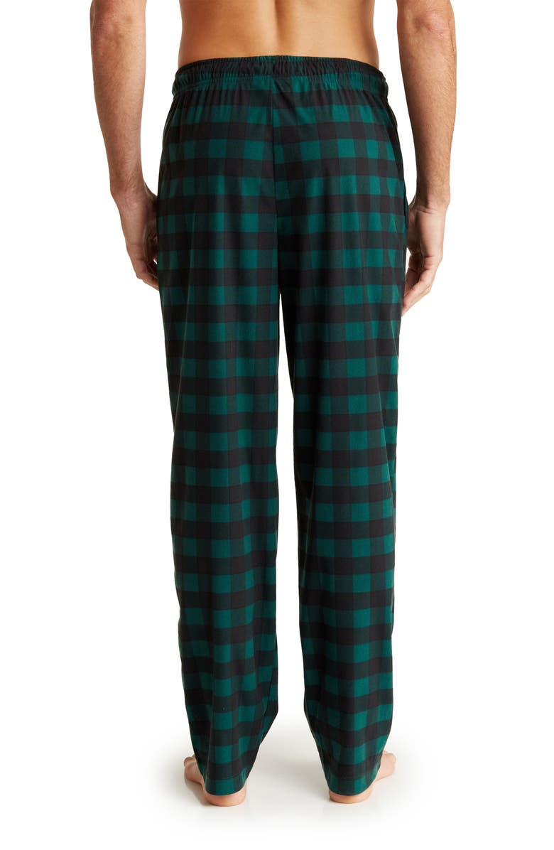 Nautica Plaid Fleece Pajama Pants, Alternate, color, Tidal Green