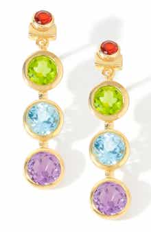 Gemstone Drop Earrings