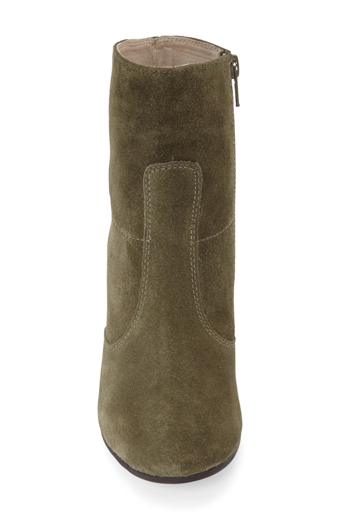 'Peridot' Bootie (Women), Alternate, color, OLIVE SUEDE