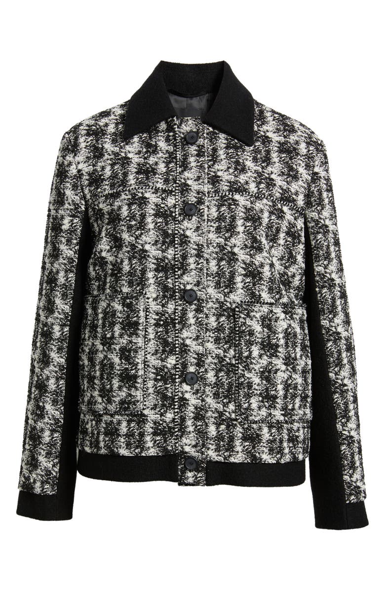 BOSS Joloria Tweed Jacket, Alternate, color, Monochrome Tweed
