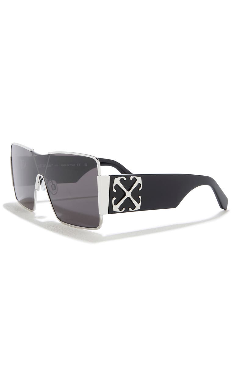 Off-White Square Sunglasses, Alternate, color, Silver Dark Grey