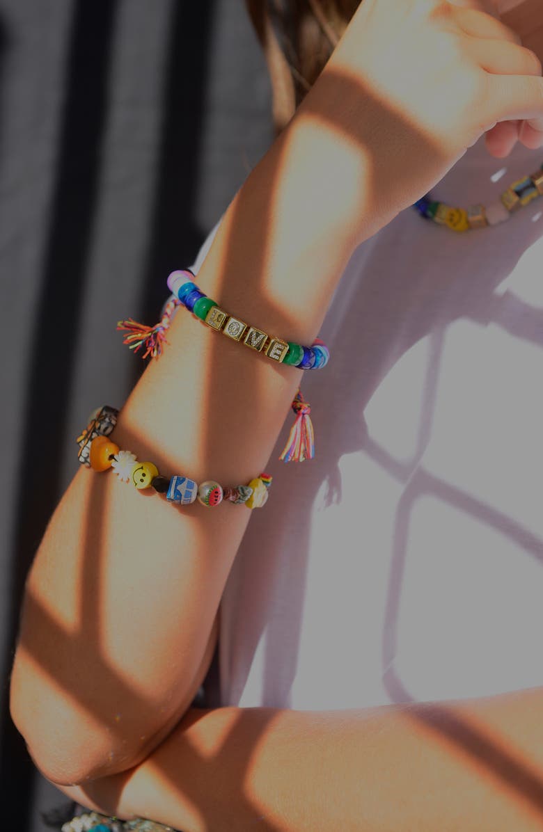 Venessa Arizaga Rainbow Love Bracelet, Alternate, color, Rainbow