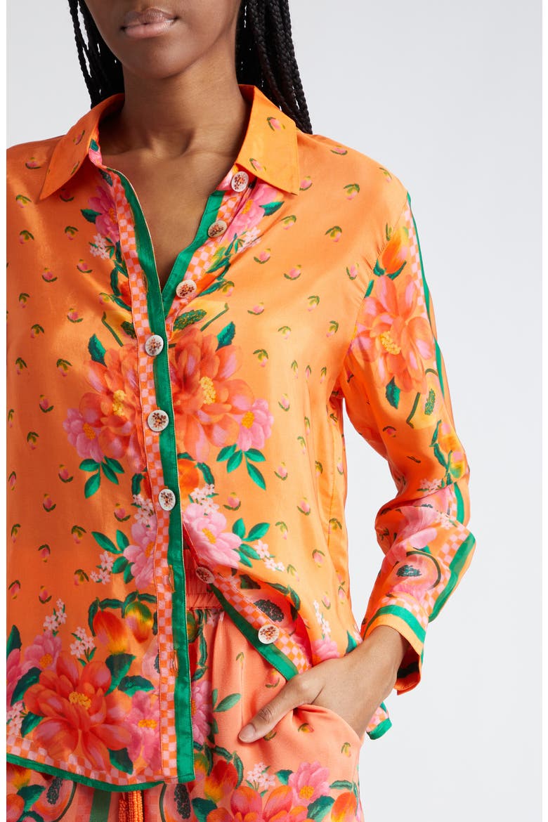 Fruit Garden Button-Up Shirt, Alternate, color, FRUIT GARDEN SCARF O