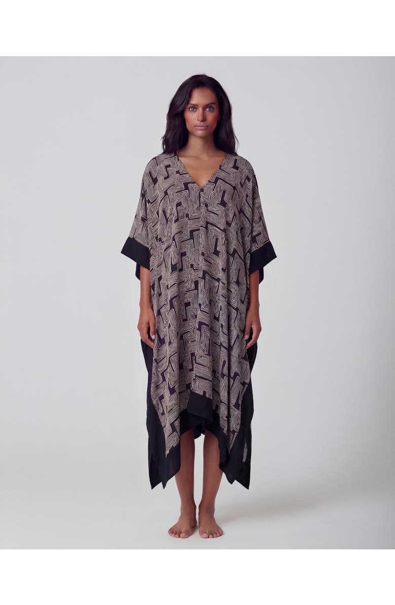 Lords of Harlech Inter Twine Womens Kaftan, Main, color, Inter Twine Black
