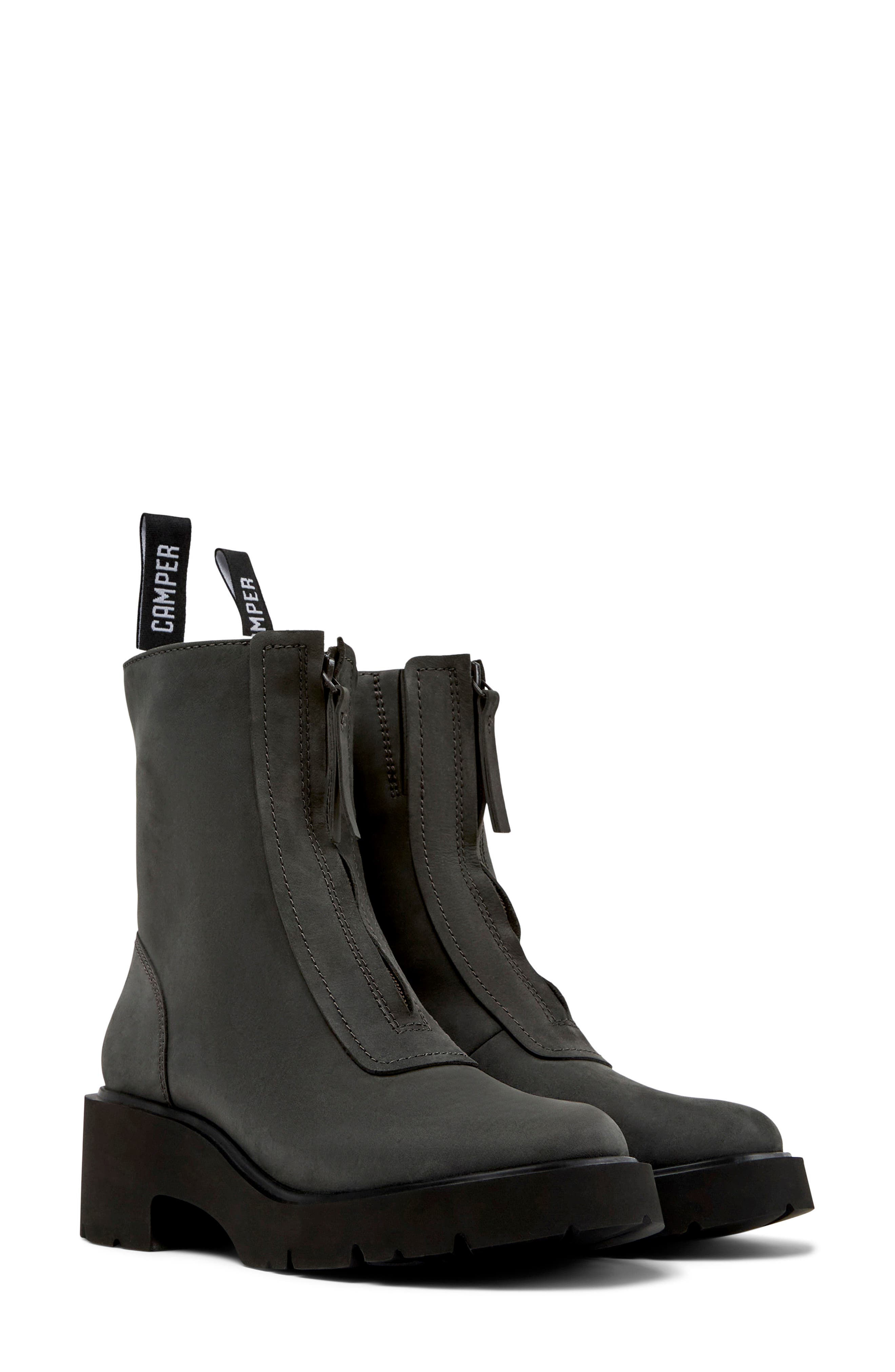 Camper Milah Front Zip Boot, Main, color, 