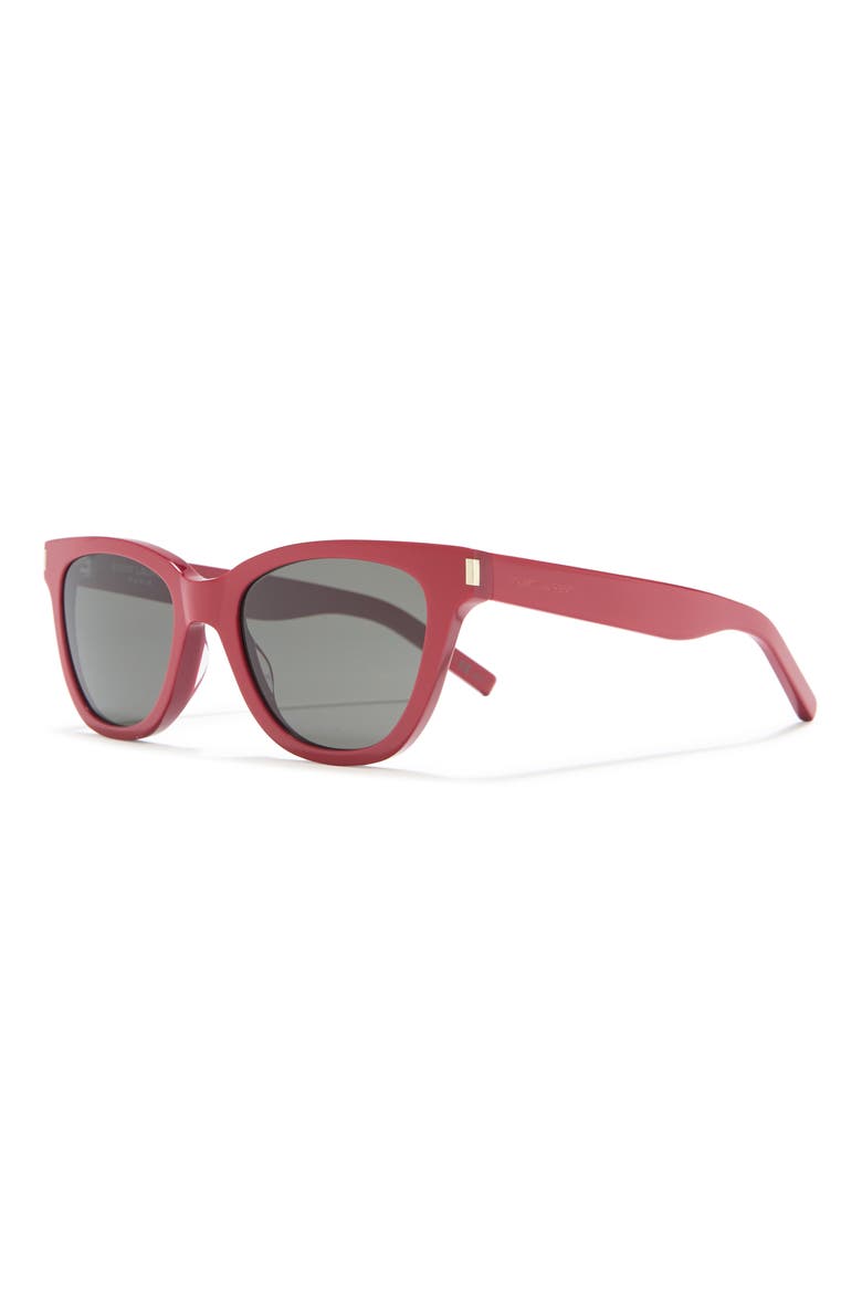 51mm Cat Eye Sunglasses, Alternate, color, RED RED GREY