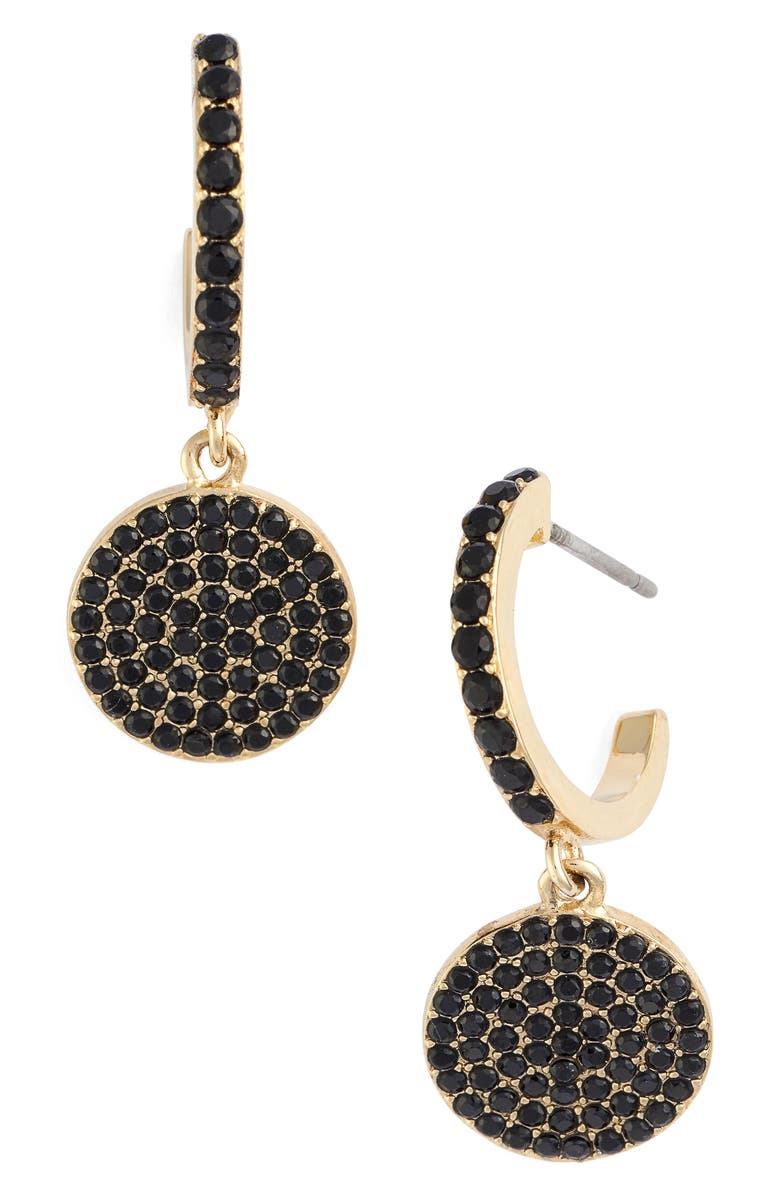 Kate Spade New York shine on pavé drop earrings, Main, color,