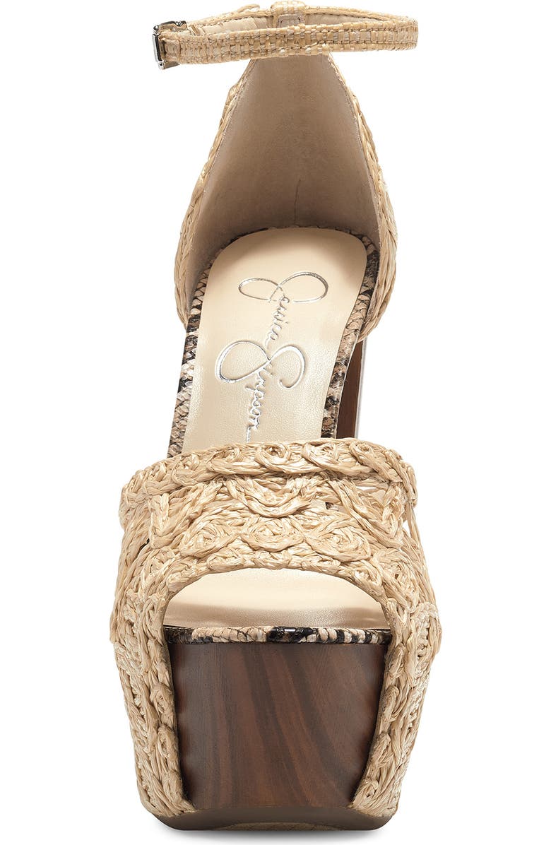 Jessica Simpson Dessie Woven Platform Sandal, Alternate, color,