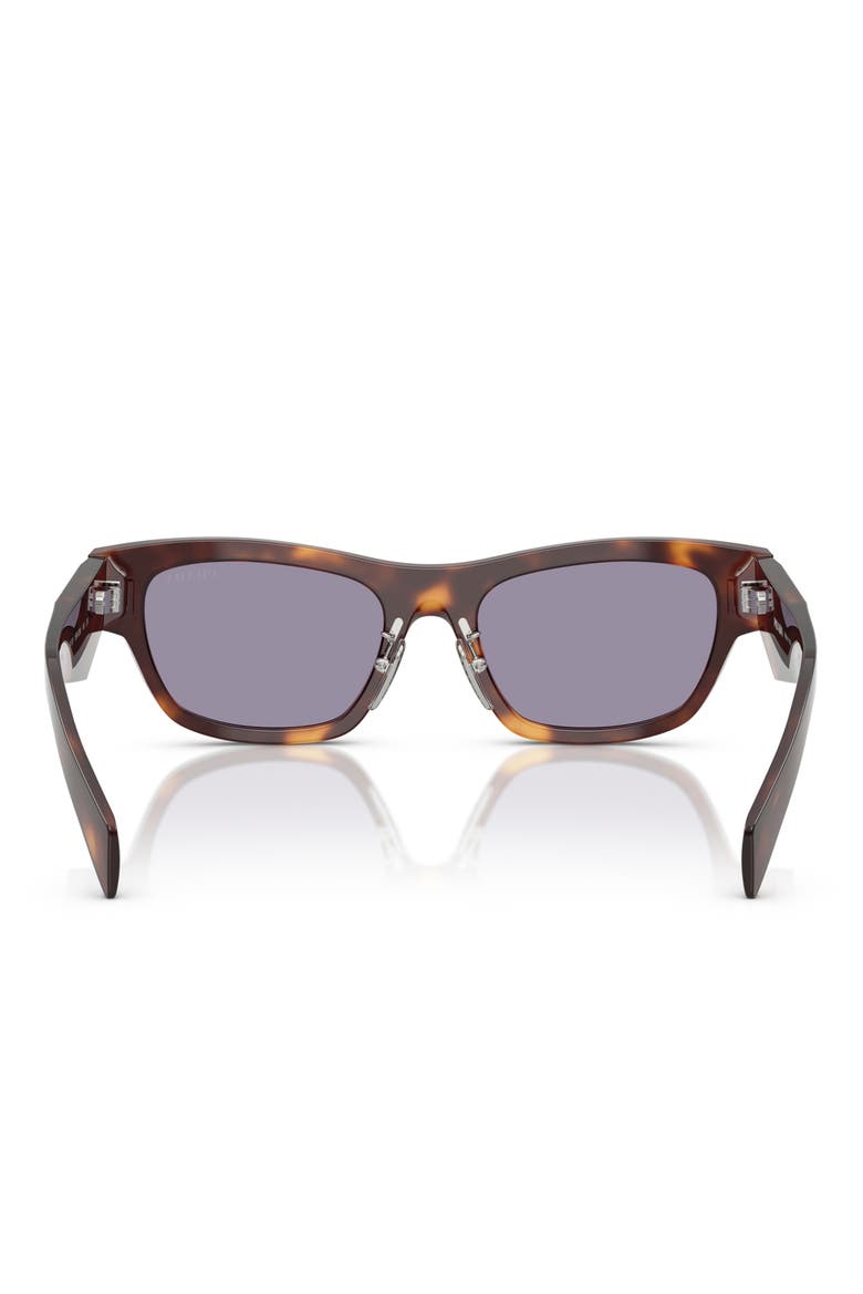 53mm Butterfly Sunglasses, Alternate, color, BROWN