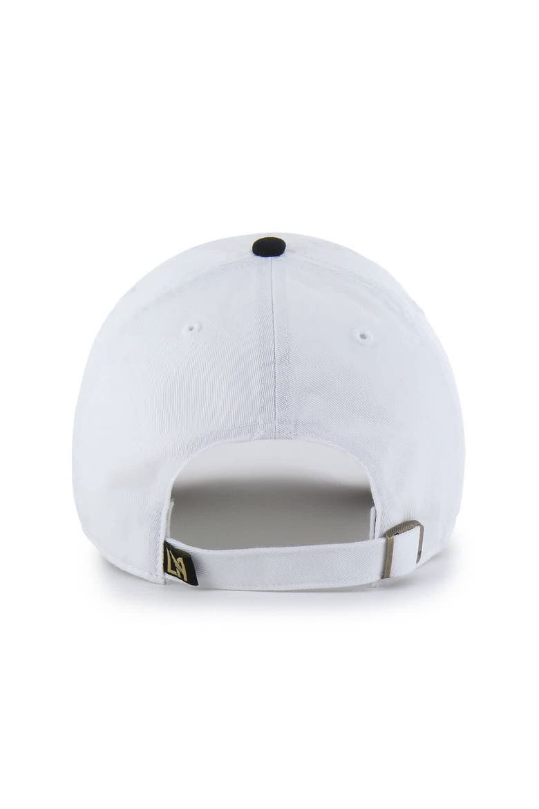 Men's '47  White LAFC Two-Tone Clean Up Adjustable Hat, Alternate, color, White
