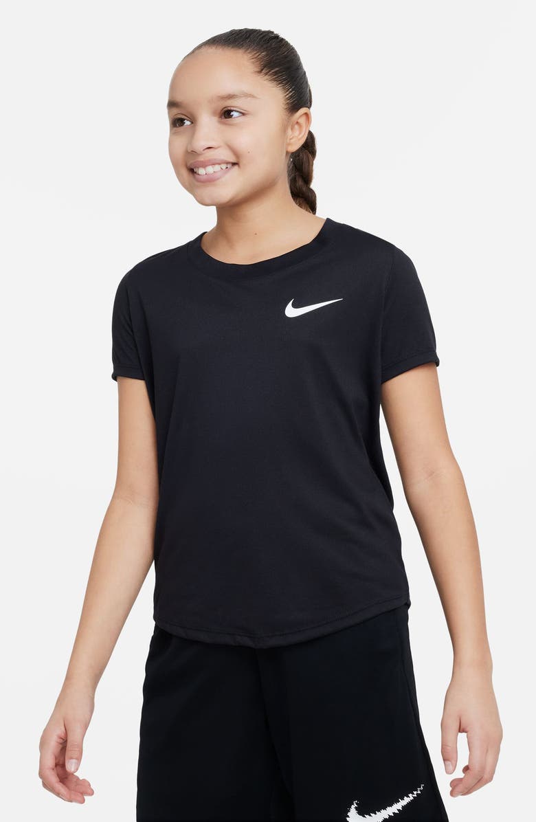 Nike Kids' Dri-FIT Essential Logo Graphic T-Shirt, Main, color,