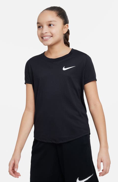 Kids' Dri-FIT Essential Logo Graphic T-Shirt (Big Kid)